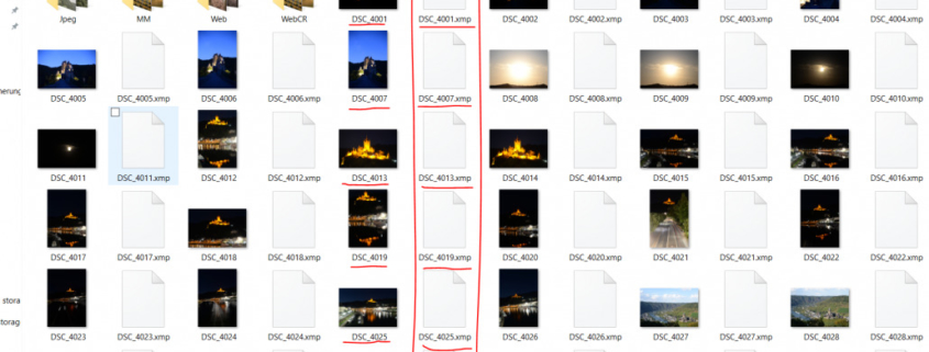 xmp files folder, how to save xmp files in lightroom