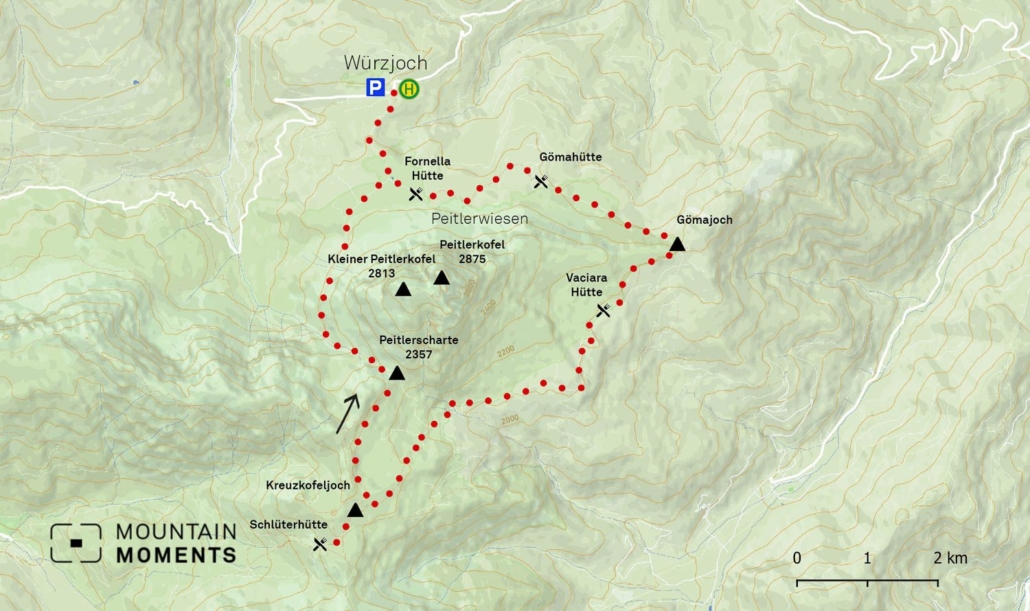 The hike difficulty level of this route is medium, so be prepared for every one of these 16 kilometers. The highest point of this mountain is 2387 meters.