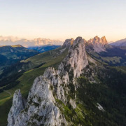 Wonderful Panorama Gastlosen Hiking Tour Around Striking Rocky Chain In The Freiburg Foothills Of The Alps